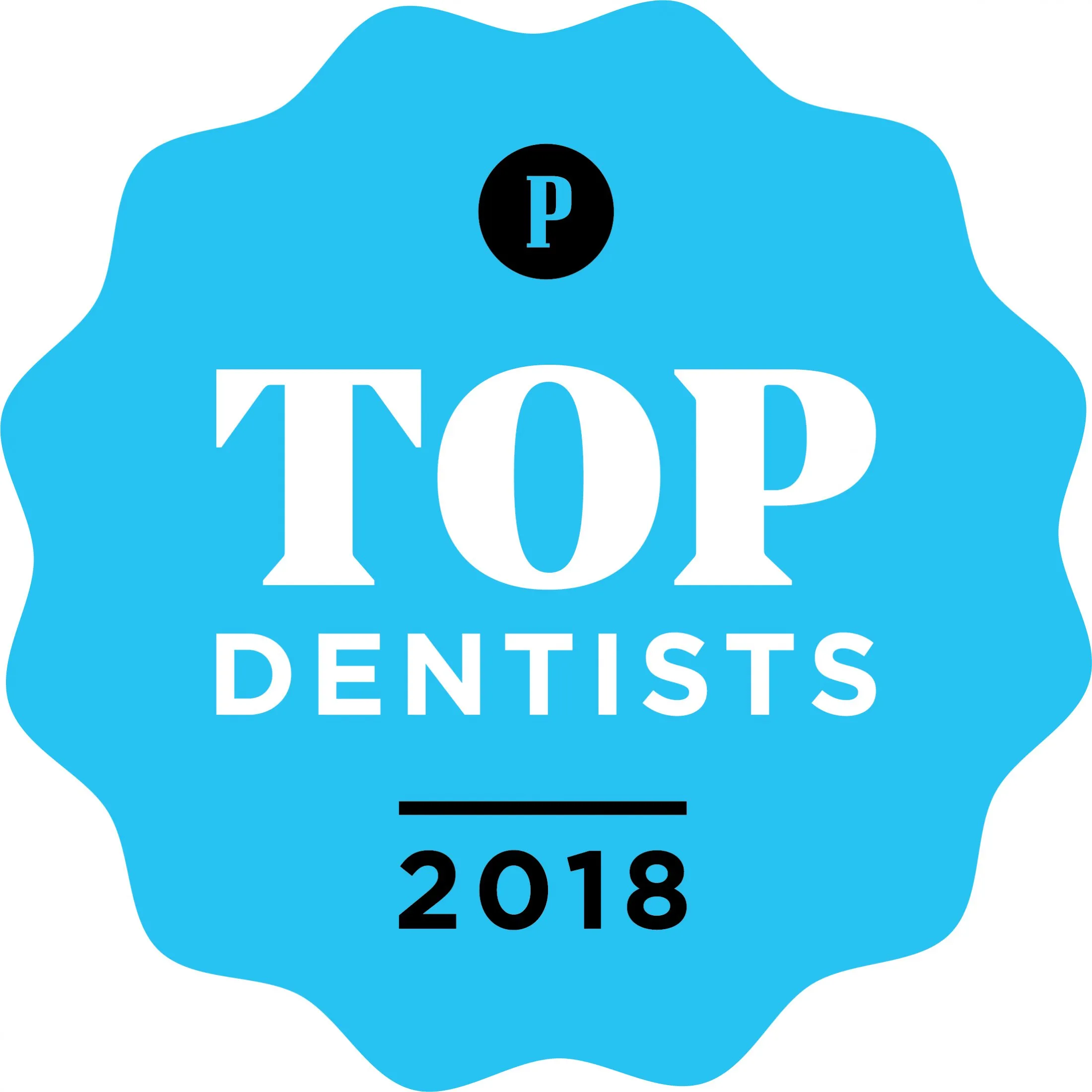 Logo for top dentists 2018 chosen by Philadelphia magazine